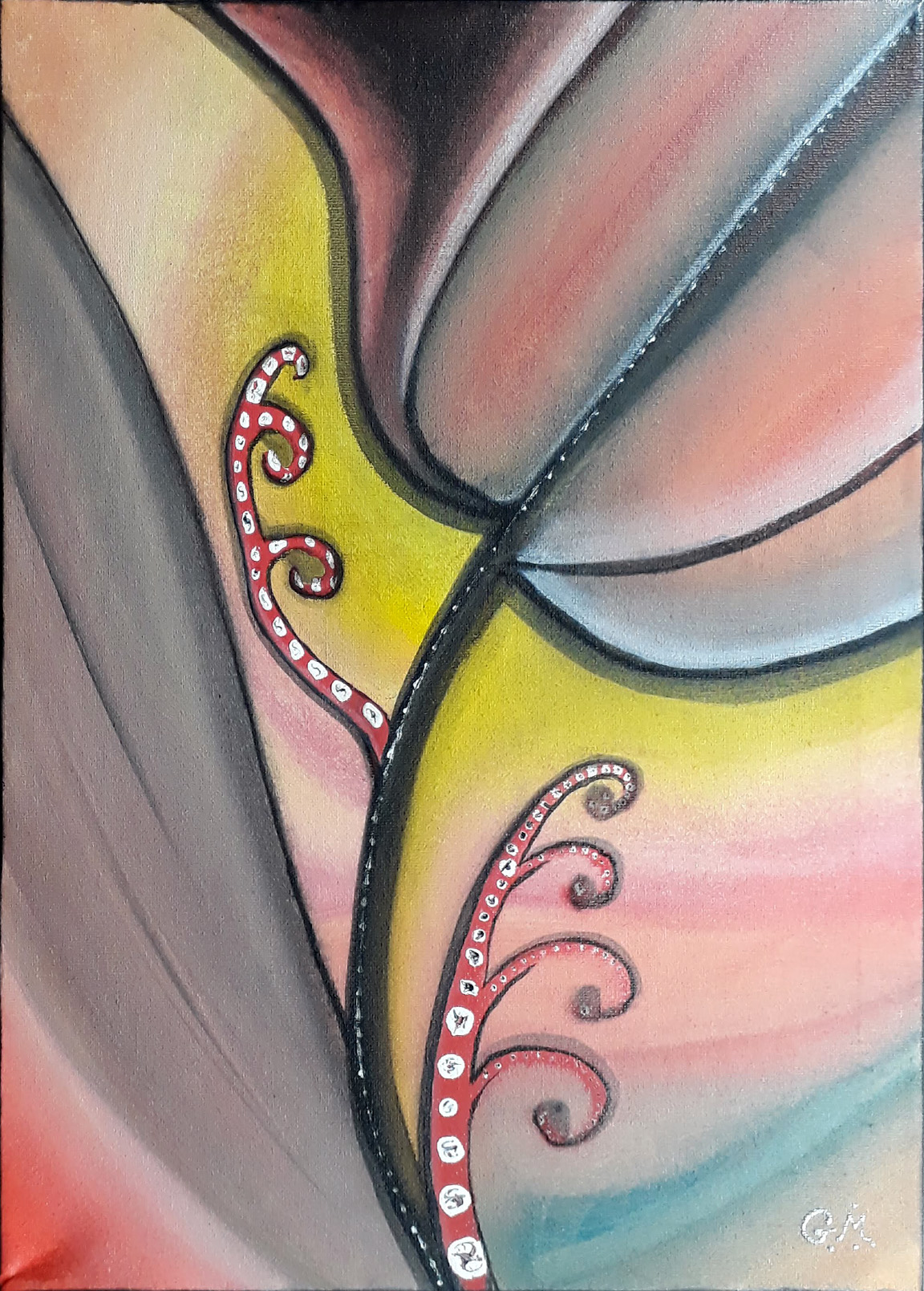 #52 "Tue lippe"
Acrylique sur toile, 40x30