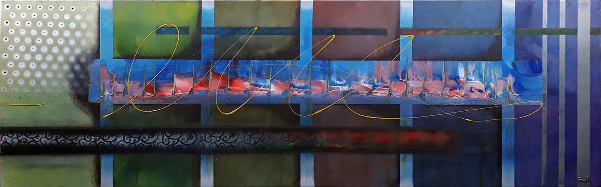 #63 "Persistance"
Acrylique sur toile, 40x120