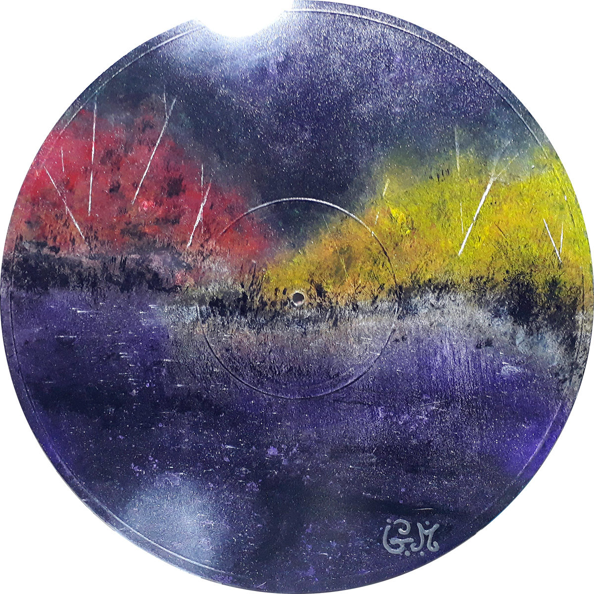 #67 "Nox"
Acrylique sur vinyle, 78 tours