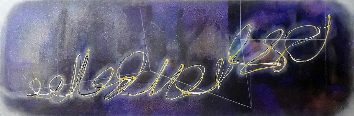 #68 "Crépuscule"
Acrylique sur toile, 40x120