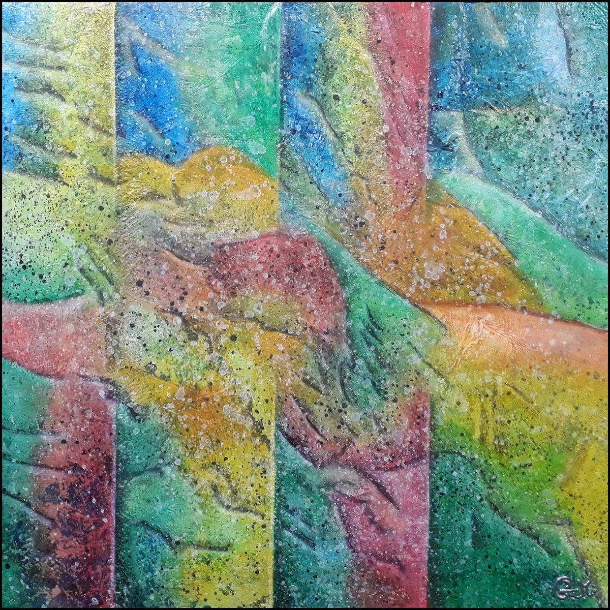 Acrylique sur toile, 40x40