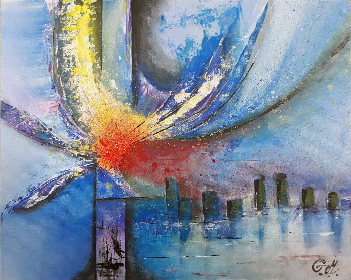 #92 "Interstices"
Acrylique sur carton toilé, 24x30