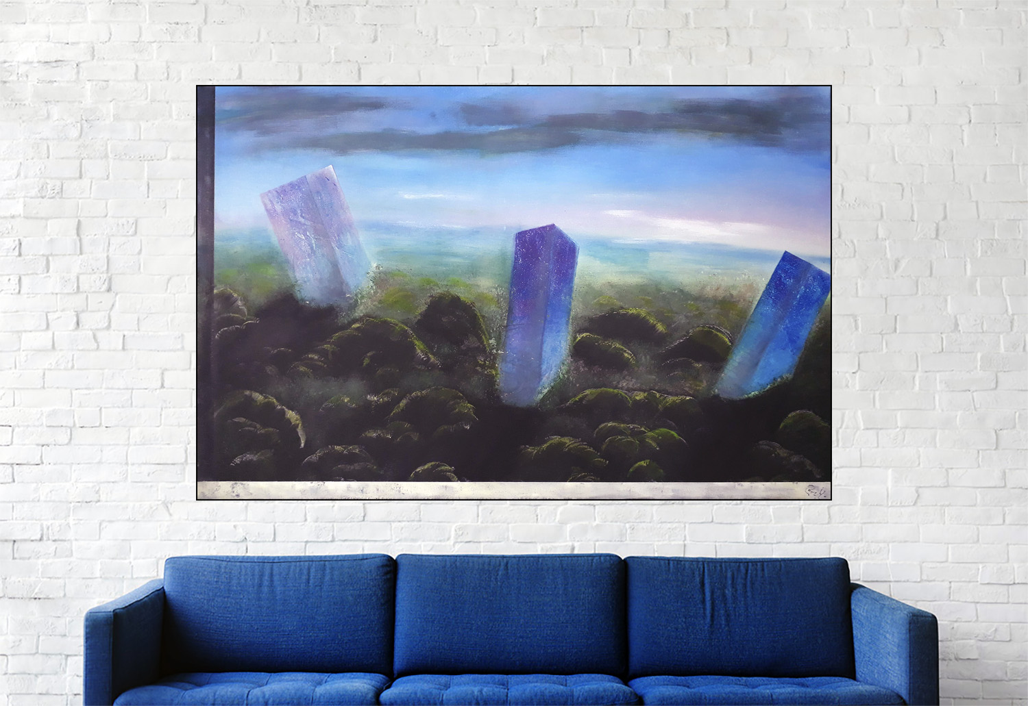 #89 "Litore" Acrylique sur toile, 75x115