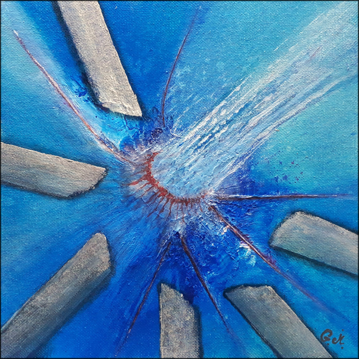 #101 "Culex"
Acrylique sur carton toilé, 30x30