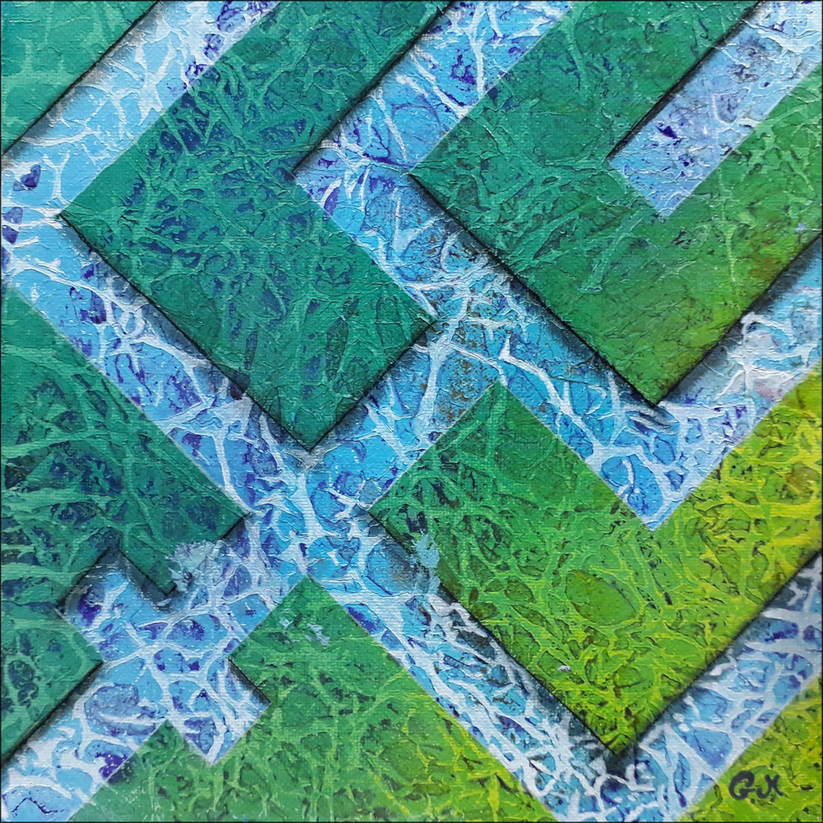 #98 "Kûrma"
Acrylique sur carton toilé, 30x30