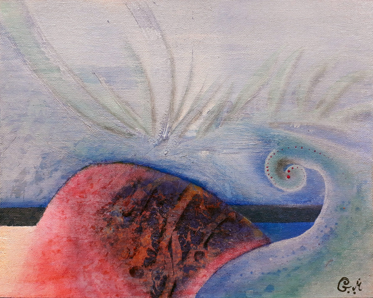 #104 "En ballade"
Acrylique sur carton toilé, 24x30