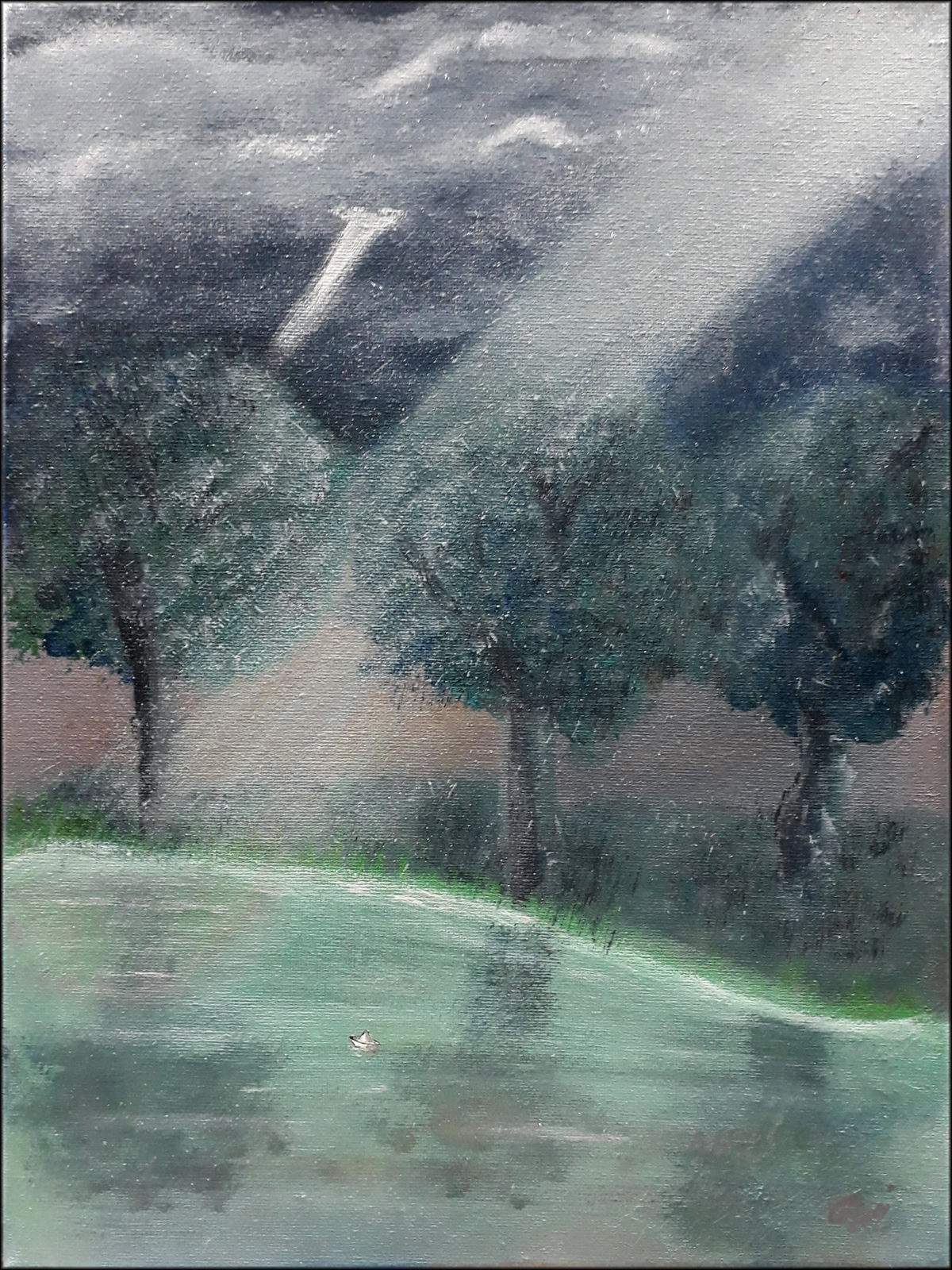 #111 "Origami"
Acrylique sur toile, 40x30