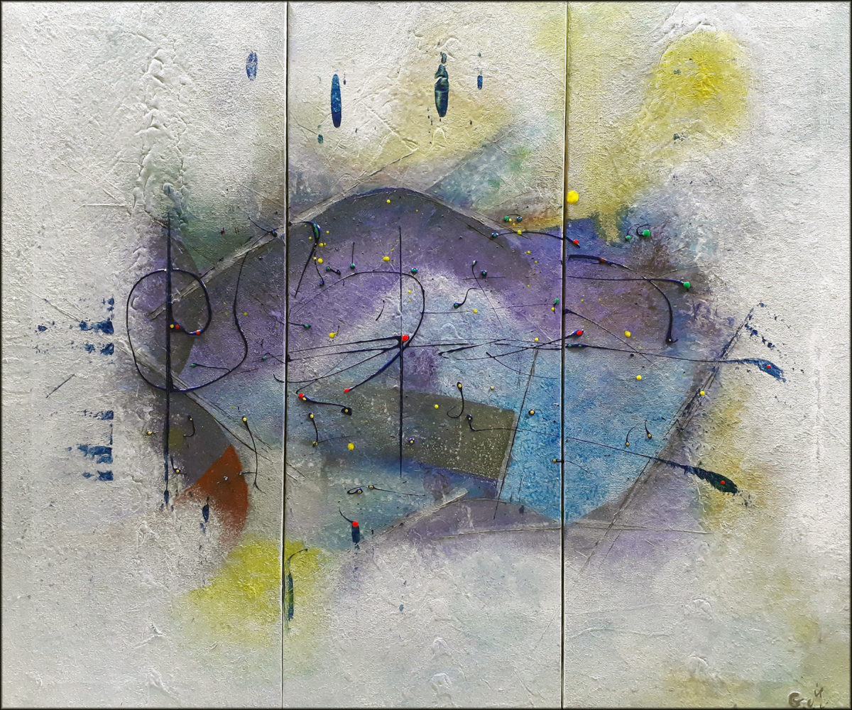 #114 "Languide"
Acrylique sur toiles, 50x60 (3x20)