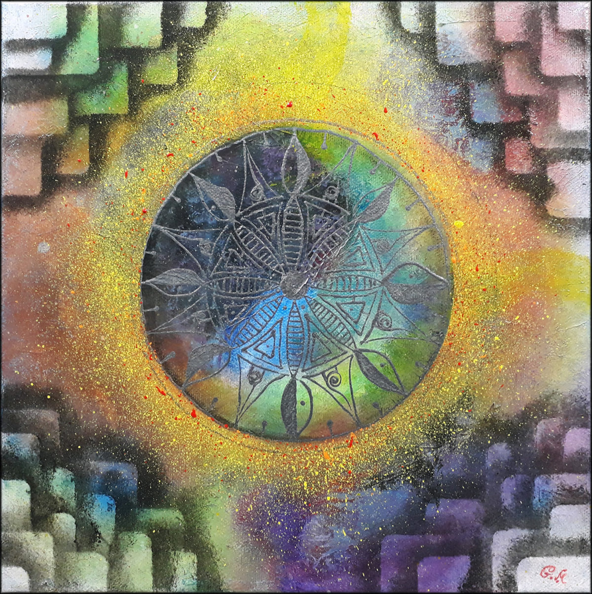 #119 "Source"
Acrylique sur toile, 30x30