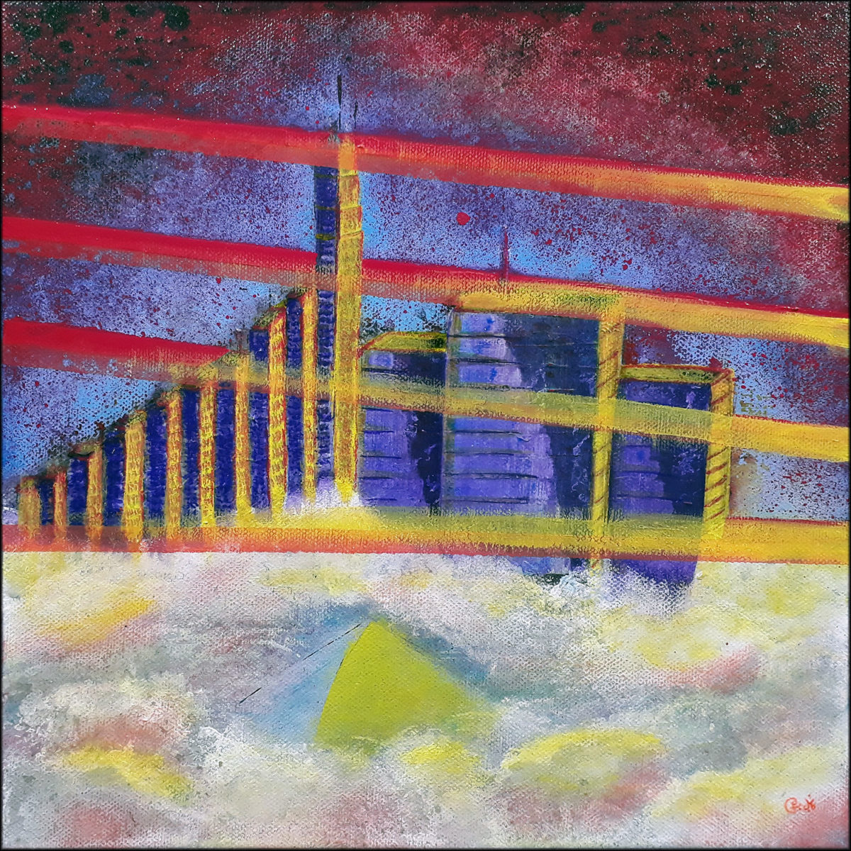 #136 "Retroperspective"
Acrylique sur toile, 30x30 cm
