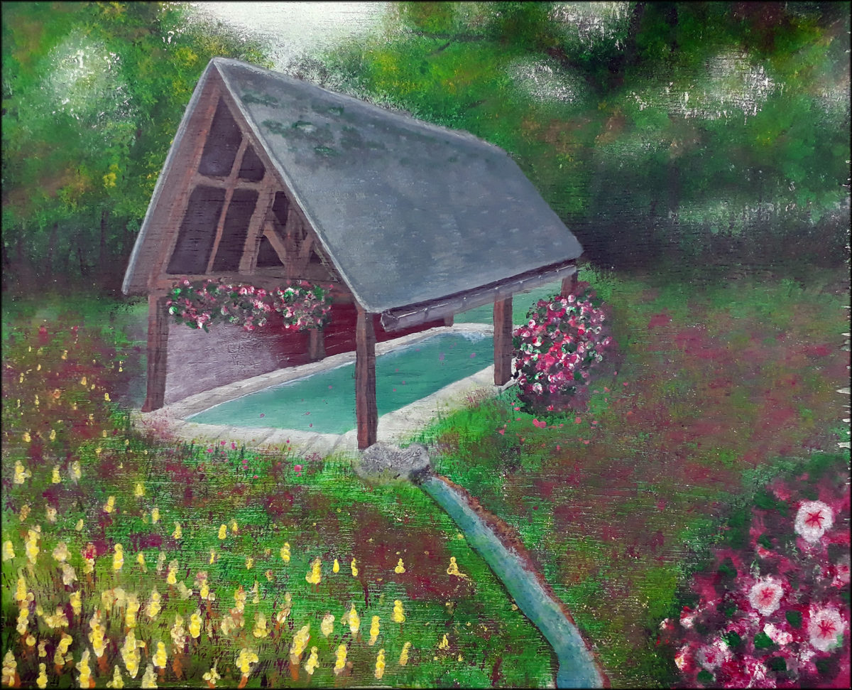 #137 "Mt Chvt"
Acrylique sur panneau de bois, 34x42 cm