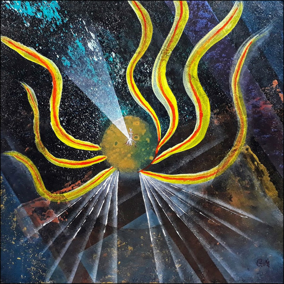 #141 "Stator"
Acrylique sur carton, 25 x 25 cm