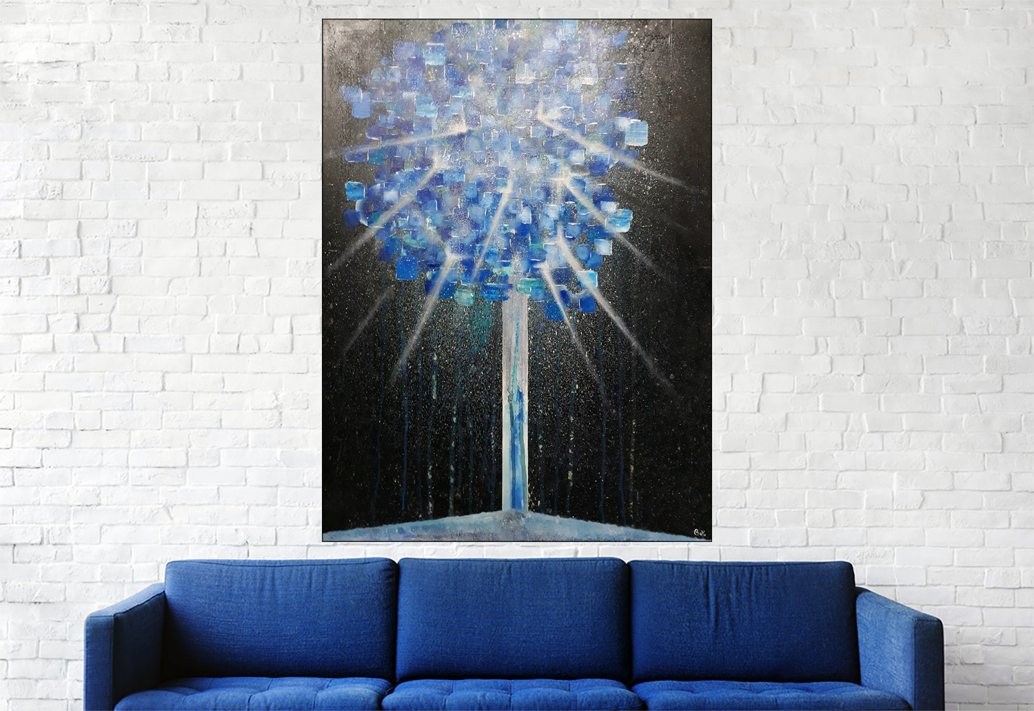 #144 "Joshua's" Acrylique sur toile, 60 x 80 cm