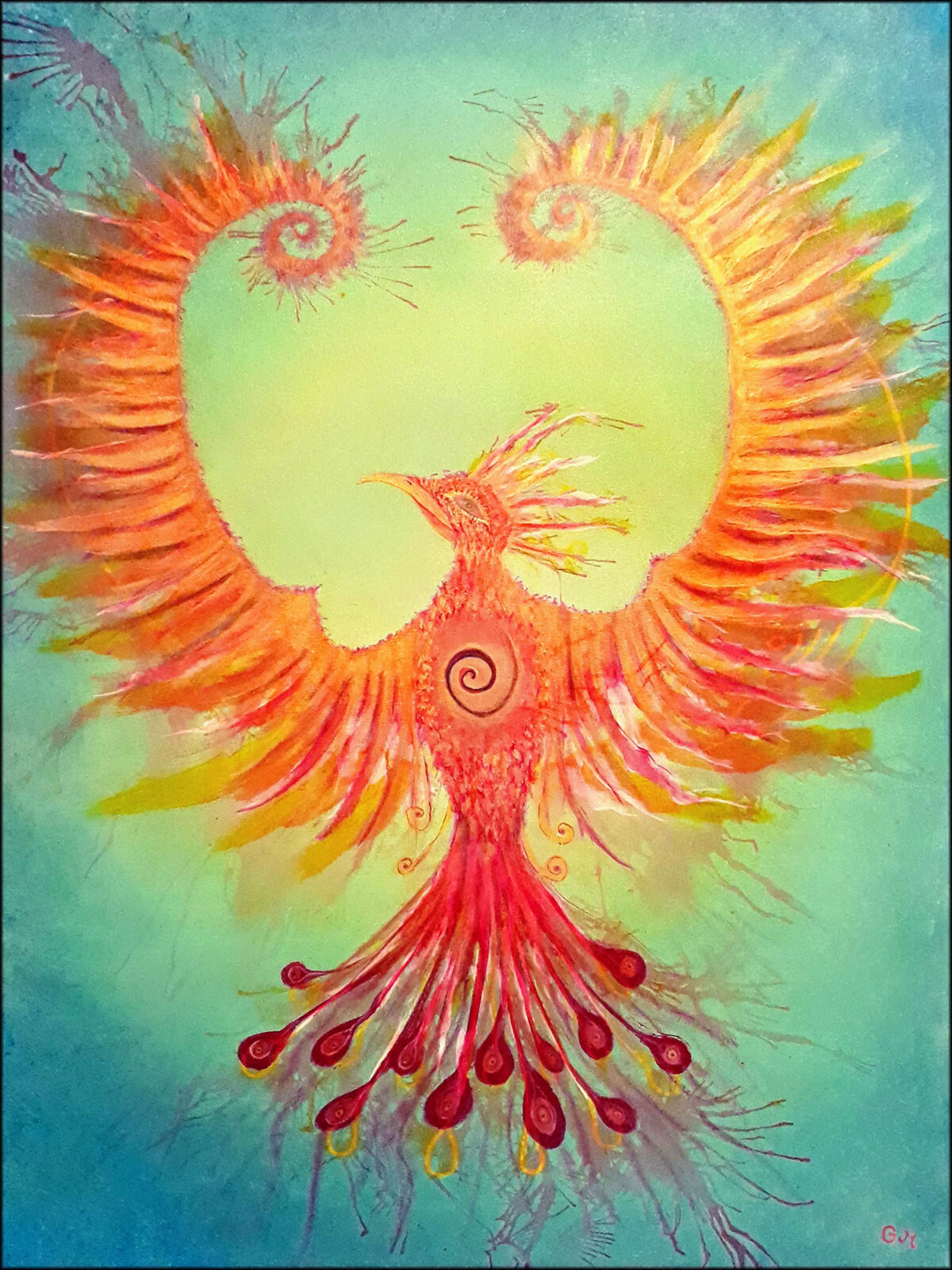 #150 "Raise", Acrylique sur toile, 80 x 60 cm