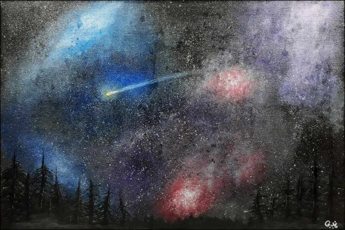 #152 "Hope" Acrylique sur toile, 40 x 60 cm