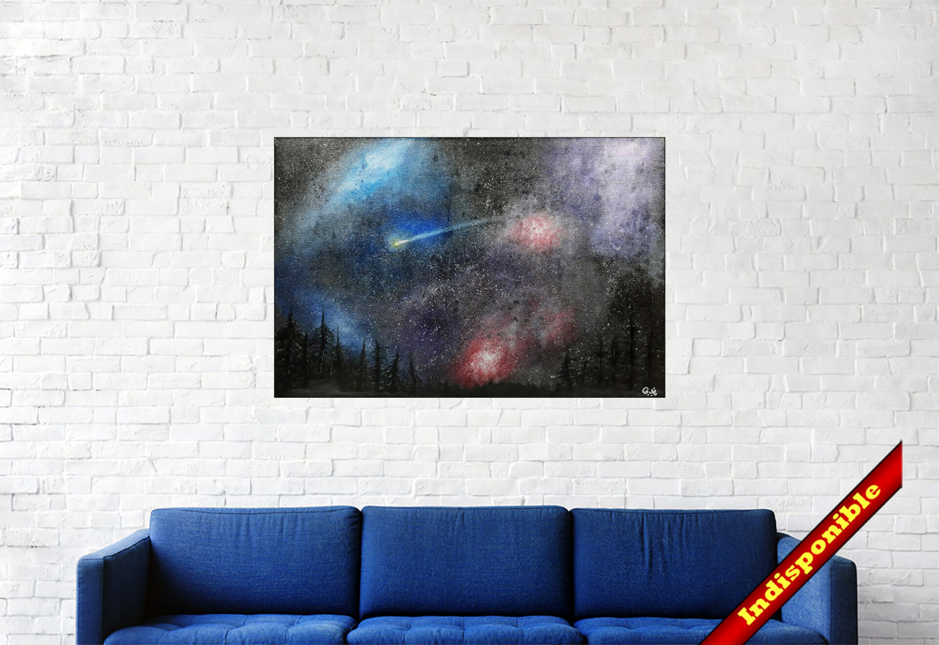 #152 "Hope" Acrylique sur toile, 40 x 60 cm