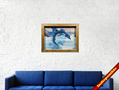 #153 "Ryujin" Acrylique sur carton toilé, 30 x 40 cm