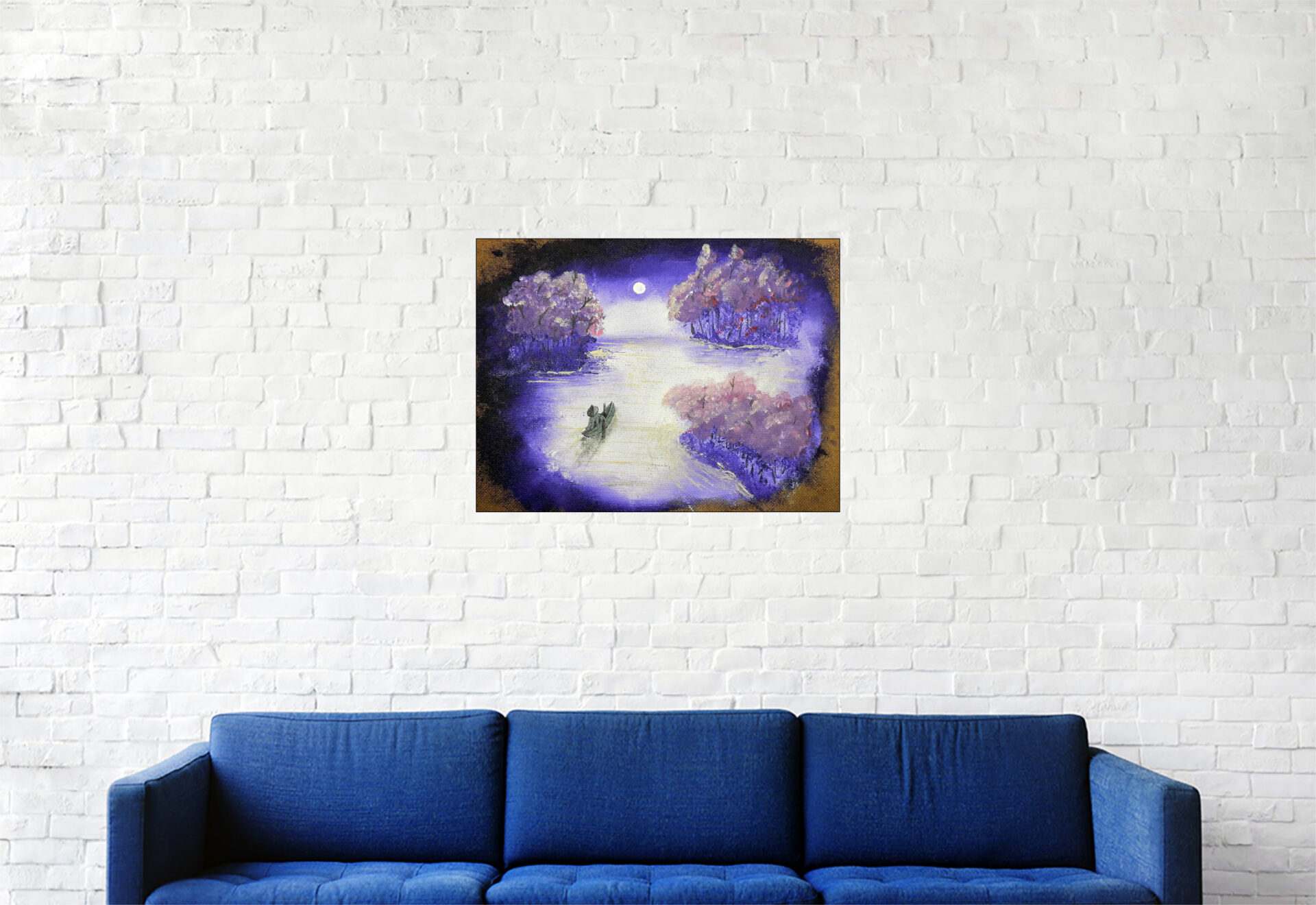 #157 "Dérive" Acrylique sur carton toile, 30 x 40 cm