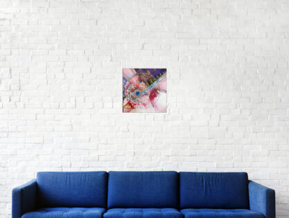 #159 "Clin" Acrylique sur carton toilé, 20 x 20 cm