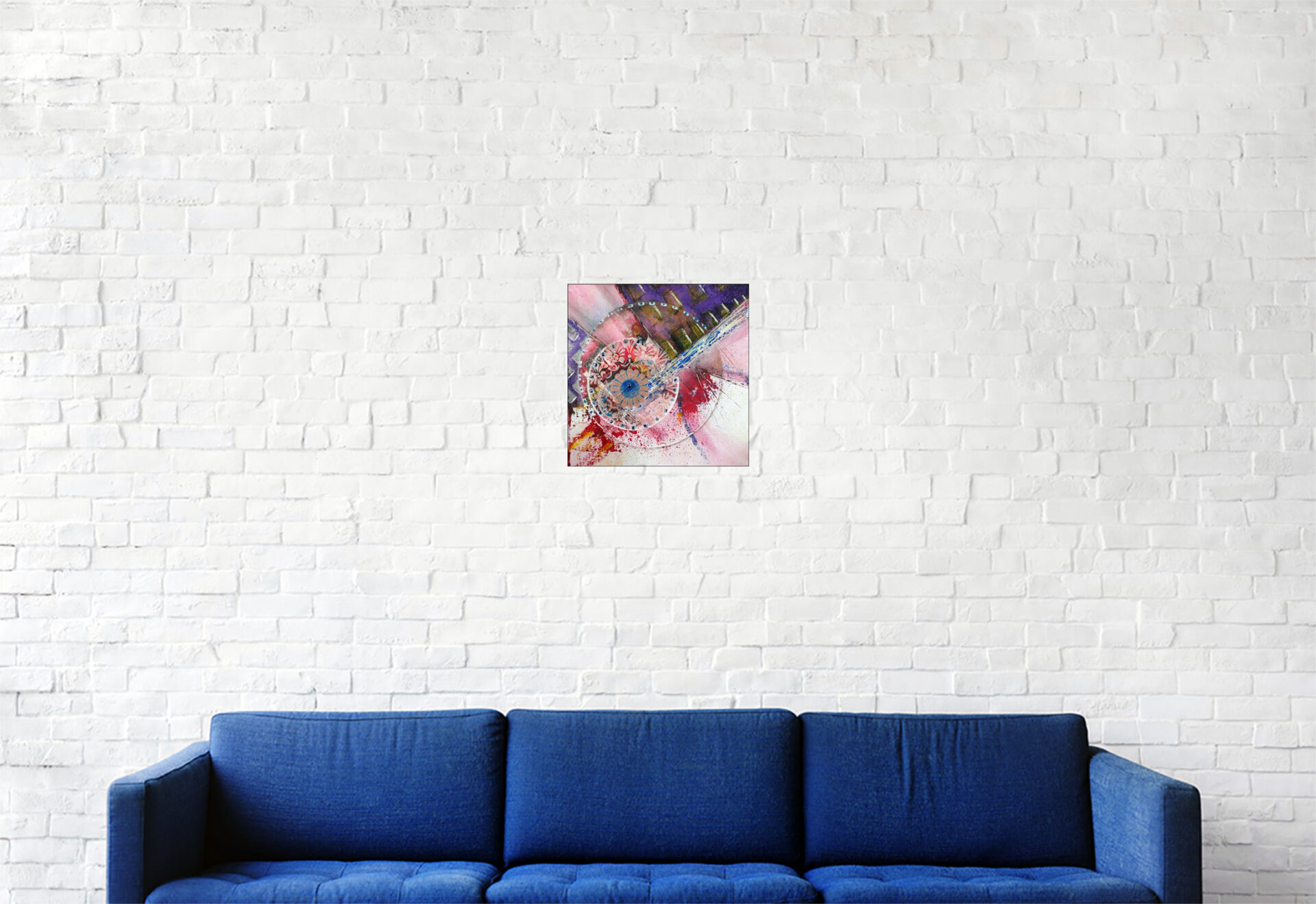 #159 "Clin" Acrylique sur carton toilé, 20 x 20 cm