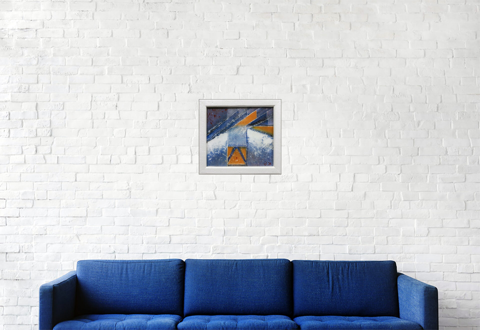 #163 "Rapture" Acrylique sur toile, résine époxy, 21 x 23 cm