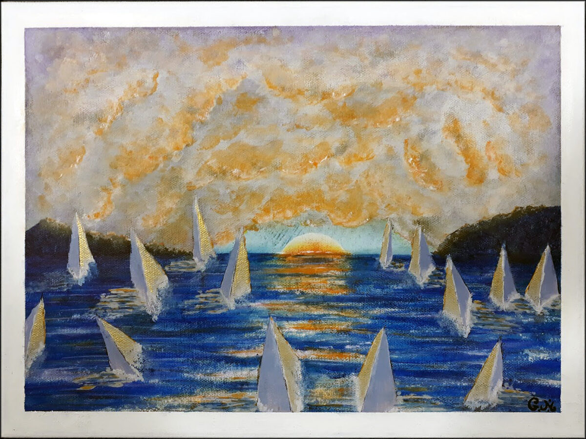 #164 "Teeth" Acrylique sur toile, 30x40 cm