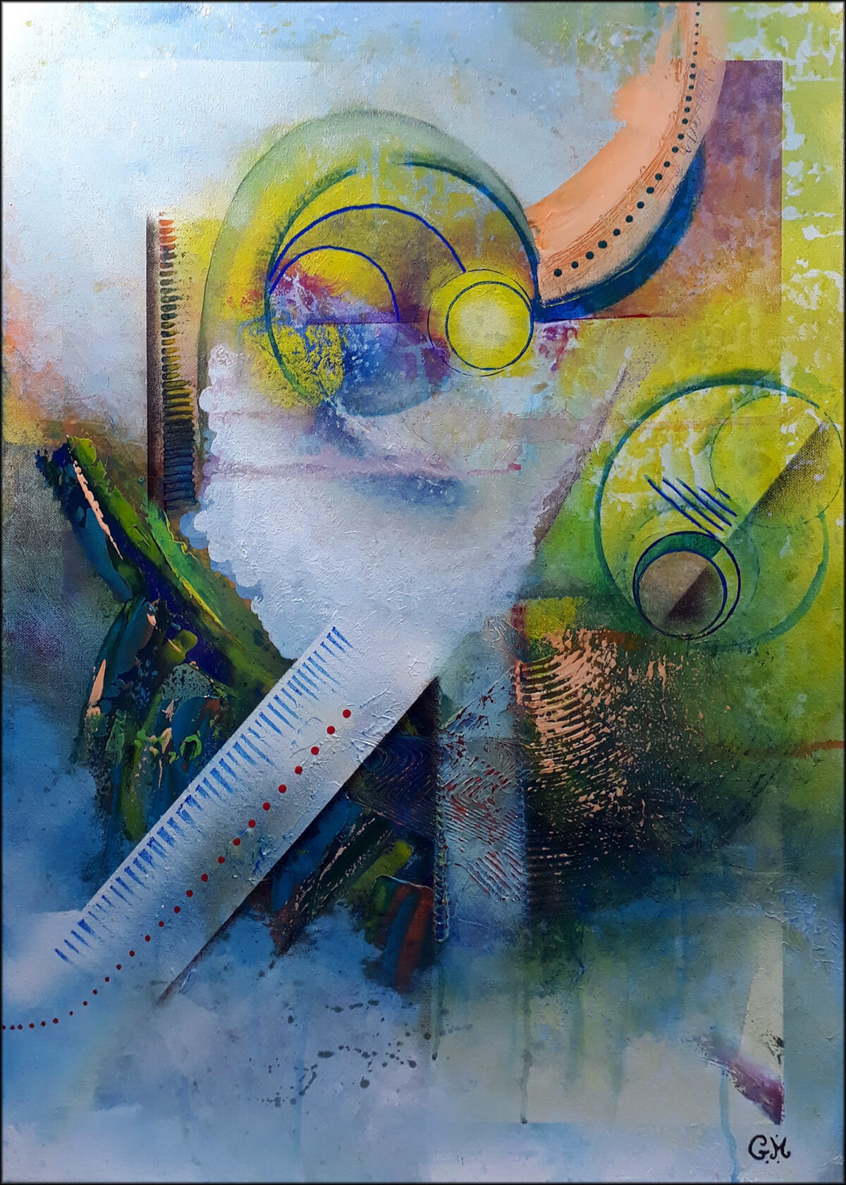 #166 "Exile" Acrylique sur toile, 70x50 cm