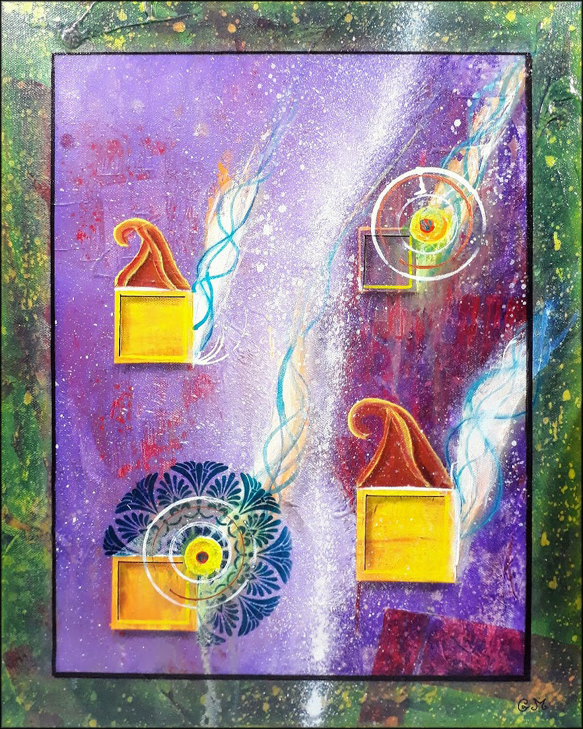 #167 "Sens Nomun" Acrylique sur toile, 50x40 cm