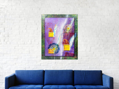 #167 "Sens Nomun" Acrylique sur toile, 50x40 cm