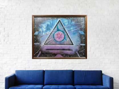 #171 "Alpha Scorpii" Acrylique sur toile, H50 x L62 cm