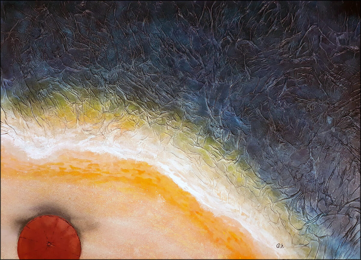 #172 "Breathe" Acrylique sur toile, H50xL70 cm