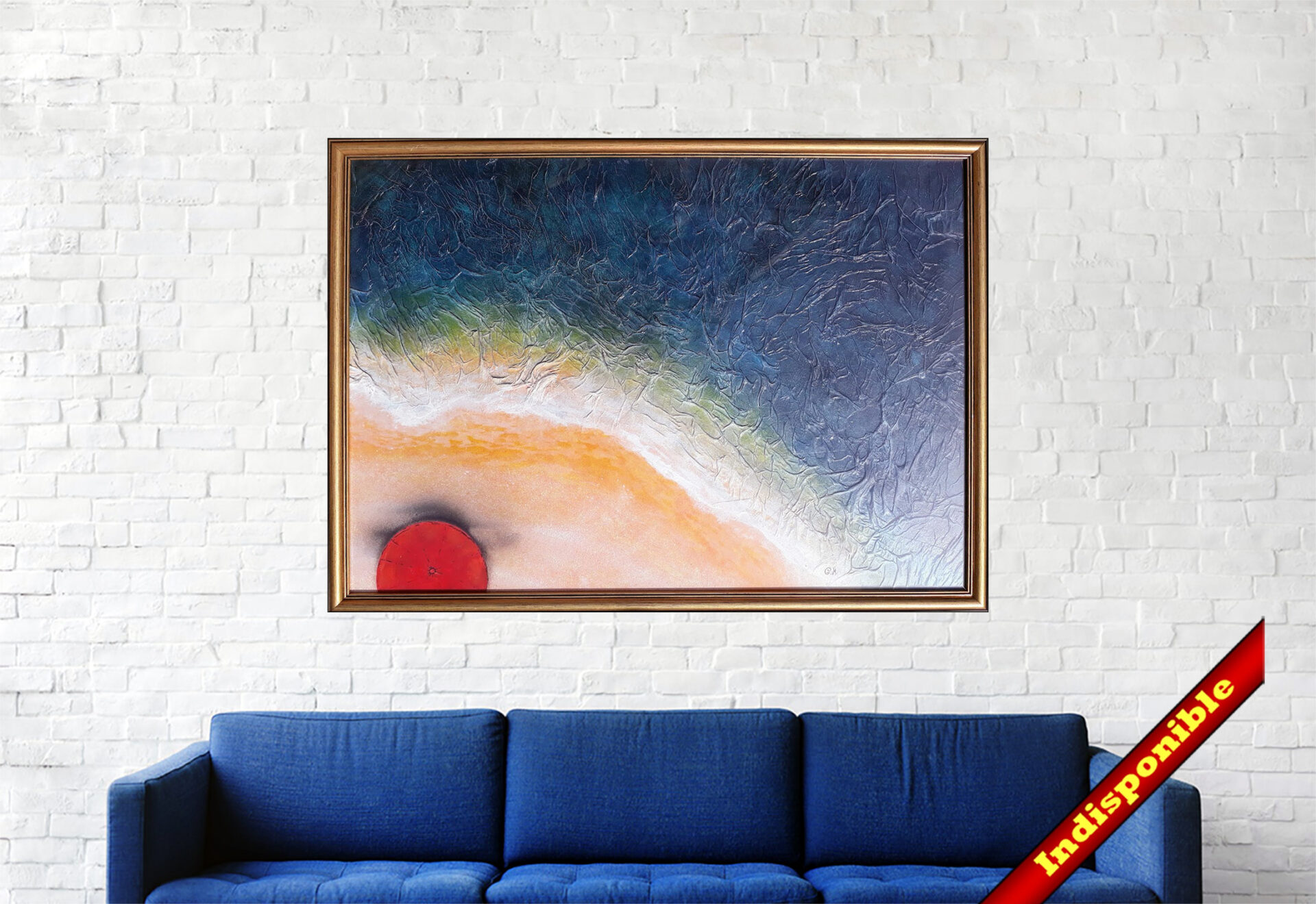 #172 "Breathe" Acrylique sur toile, 50x70 cm