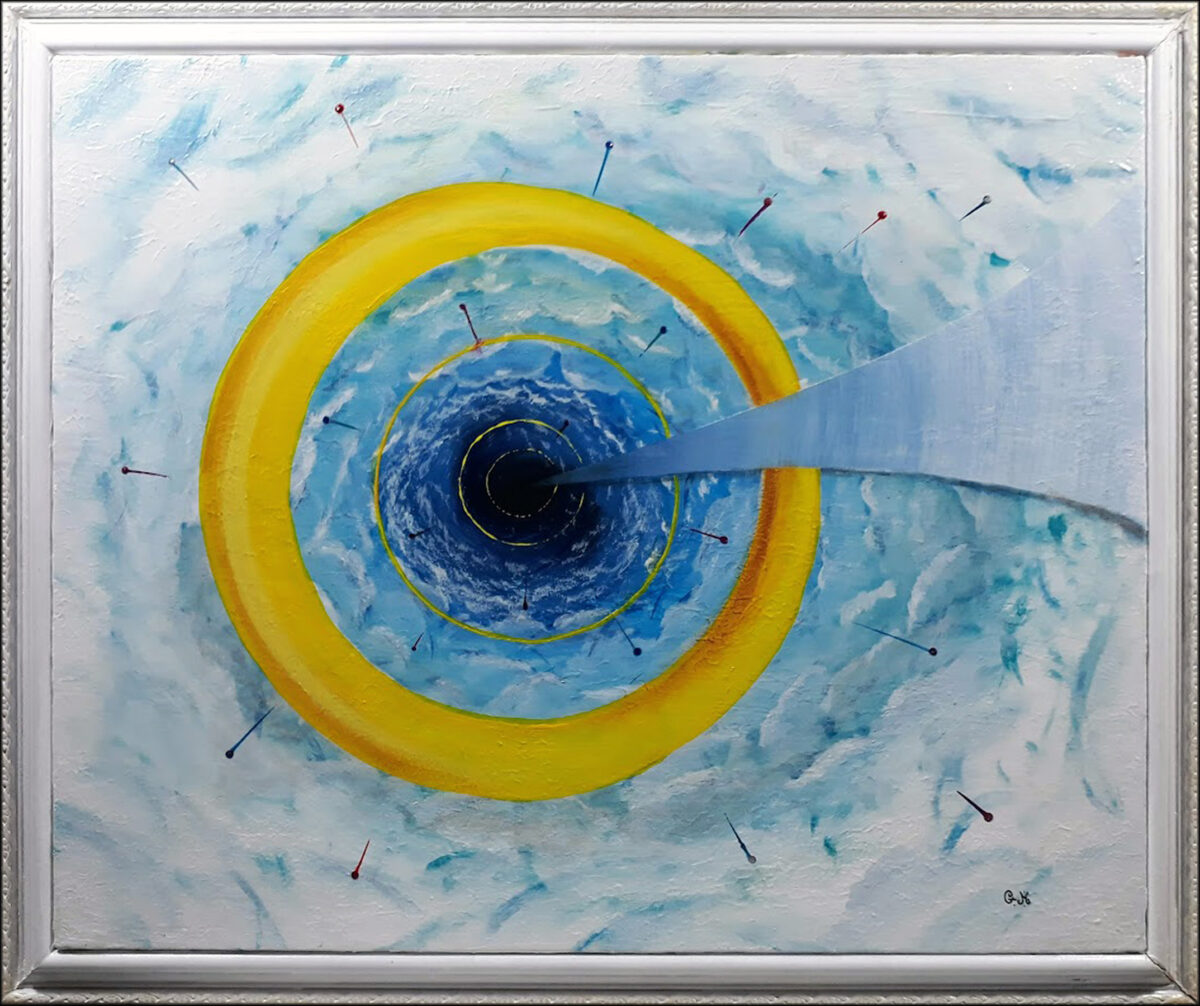 #175 "Gouve 1-2" Acrylique sur toile, H57xL68 cm