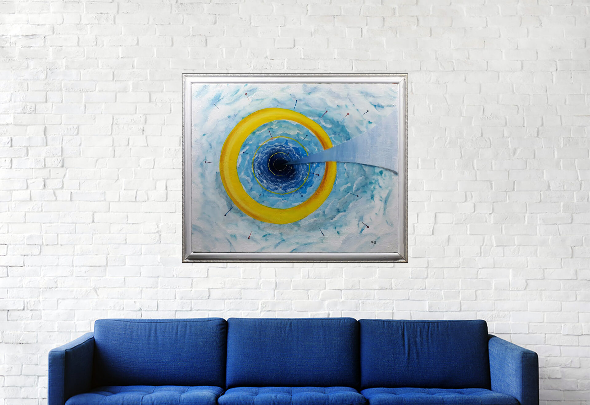 #175 "Gouve 1-2" Acrylique sur toile, H57xL68 cm